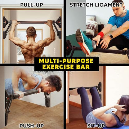 Pull Up Bar/Chin up bar Upper Body Workout Bar, Super load-bearing: Dual Security Locking, Two-way Support