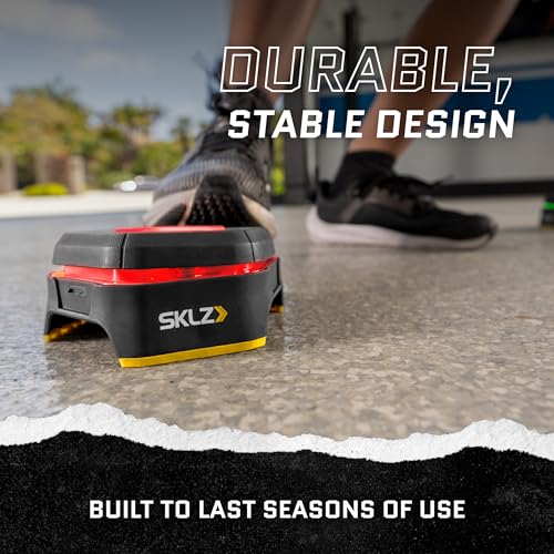 SKLZ Reactive Flash LED Training Pods – Reaction Time, Agility, and Cognitive Training Tool with 4 Games – Multi-Directional Activation, Durable Design for Speed and Hand-Eye Coordination