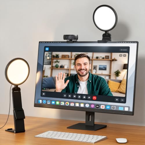 2 Pack Zoom Lighting for Computer, Laptop, Monitor & Webcam - color: BACK 2 PSC