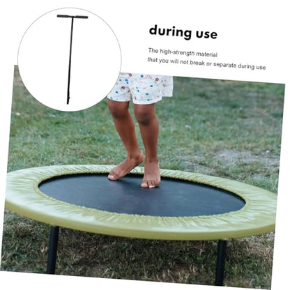 BESTonZON Stainless Steel Mini Trampoline Handle Bar Single Armrest for Boy Girl and Adults Fitness Metal Accessory for Indoor Small Trampoline Safety and Stability