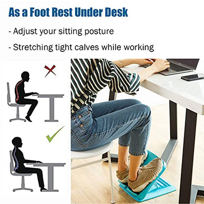 Slant Board, Adjustable Incline Board and Calf Stretcher, Stretch Board for Stretching Tight Calves or Plantar Fasciitis，Foot Stool Adjustable Strength Training Equipment Leg Exercise Machines