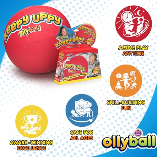 Keepy Uppy The Patented Shock-Absorbing Indoor Kickball for Full-Force Bouncy Indoor and Outdoor Play