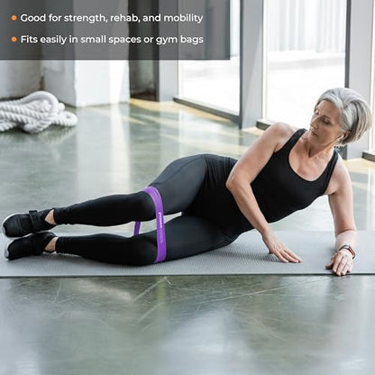 Power Systems Mini Versa Loop – 9" Commercial Grade Exercise Resistance Band for Working Out, Elastic Band for Physical Therapy, Strength, Fitness Training at Home or Gym - style: Medium