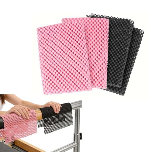 2PCS Pilates Non Slip Mat,Gripper Pad,Unisex Anti Skid Pilates Reformer Mat,Anti Slip Hand Workout Pads for Sweaty Hands, Foldable Grips Gloves for Body Building Indoor Home Gym Fitness