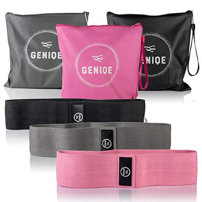 Core Sliders and Medium Resistance Fabric Band Set (2 Workout Sliders, 1 Hip Band) Premium Strength Slides and Durable Fitness for Butt, Abs, Legs, Thighs, Hips, Shoulders, Arms, Back
