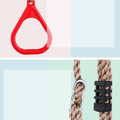Plastic Gymnastic Rings for Children Full Body Strength Training Red