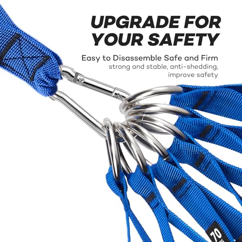 NITEEN 310lbs/390lbs Heavy Resistance Bands with Handles for Working Out - size: 390lbs