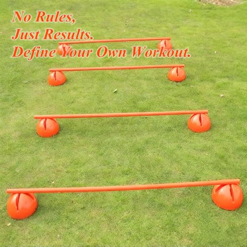 6PCS 6FT Adjustable Soccer Agility Training Poles, Soccer Agility Training Equipment with 20 ft Speed Ladder, 12 Disc Cones and Weighted Jump Ropes, Speed & Agility Turf Training Poles Drills
