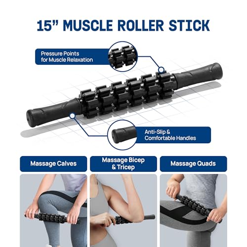 Yes4All High-Density EPP Round Back Roller Foam, Exercise Foam Roller for Yoga, Pilates & Stretching - 12, 18, 24, 36 inch