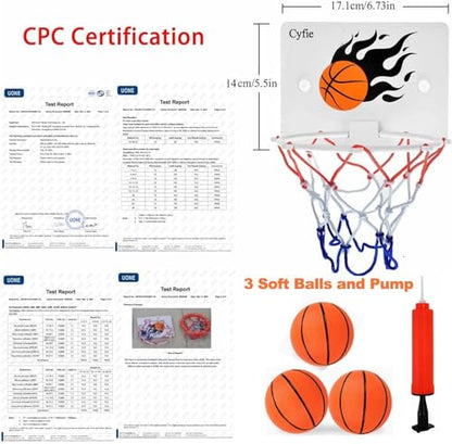 Basketball Hoop Toddler, Bathtub Bath Toys for Office Desk Bathroom Slam Dunk Games, Suction Cup Basketball Hoop for Kids Girls Boys