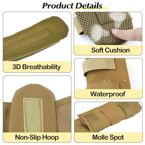Shoulder Pads for Weighted Vest Women Men – Adjustable Weighted Vest Shoulder Cushion for Walking, Waterproof, Breathable, Shock-Absorbing Weight Vest Straps for Comfort & Protection