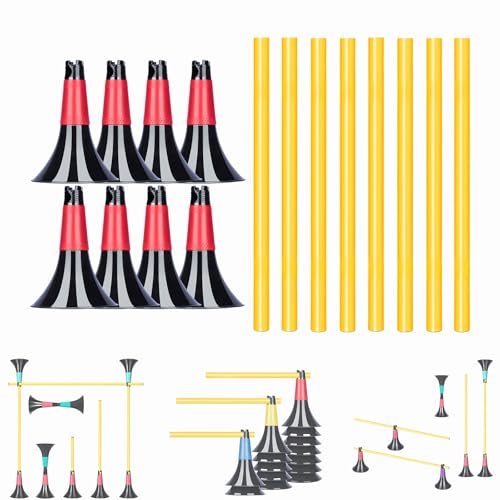 Basketball Training Cones and Agility Poles Set - color: Red