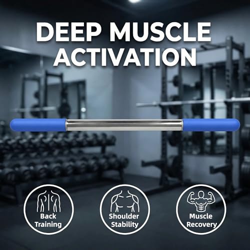 Muscle Roller Stick for Deep Tissue Massage & Myofascial Release | Cold Therapy Roller for Back, Legs, Arms, Shoulders | Massage Roller Stick (Blue) - color: Blue