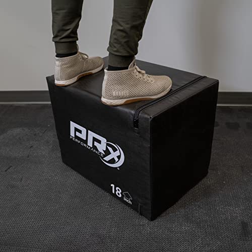 PRx Performance 3-in-1 Plyo Boxes, Plyometric Jump Training and Conditioning Box for All Athletes Soft Foam 16"/18"/24", Soft Foam 20"/24"/30" and, Wood 20"/24"/30" - color: Soft 20x24x30