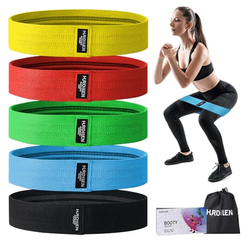 Resistance Bands for Working Out, Exercise Workout Bands for Women & Men, 3 Levels Elastic Stretch Bands for Exercise with Carry Bag for Physical Therapy, Home Fitness, Strength Training, Yoga - color: Yellow,Red,Green,Light Blue,Black