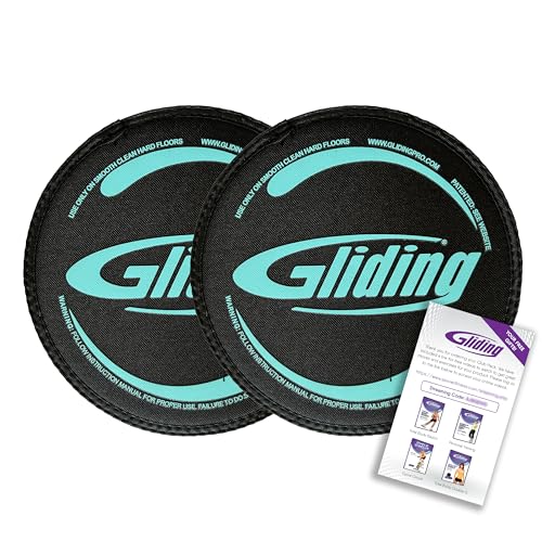 Gliding Discs for Working Out - Exercise Sliders for Carpet & Hardwood Floors 1 Pair, Authentic Workout Sliders Disc for Full Body Resistance Workout, Includes 4 Streaming Video Workouts