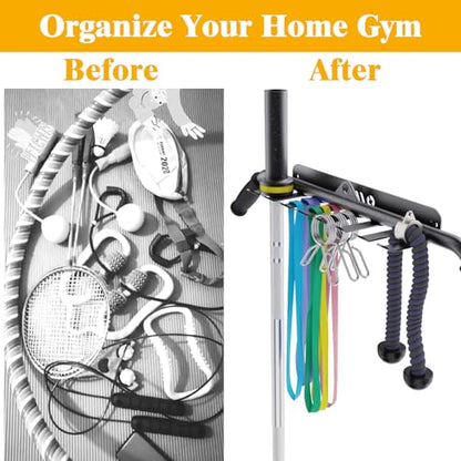 VAIIO Single Olympic Barbell Hanger,Garage Gym Bar Wall Rack,Vertical Barbell Mount Rack,Black Powder Coated,Space Saving Commercial or Home Gym Accessory,Holds Under 33mm Bar Size