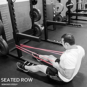Serious Steel 41" Assisted Pull-up Band, Heavy Duty Resistance Band Sets, Stretching, Powerlifting, Resistance Training and Pull Up Assistance Bands - color: 3-Band Set (#1 #2 #3)