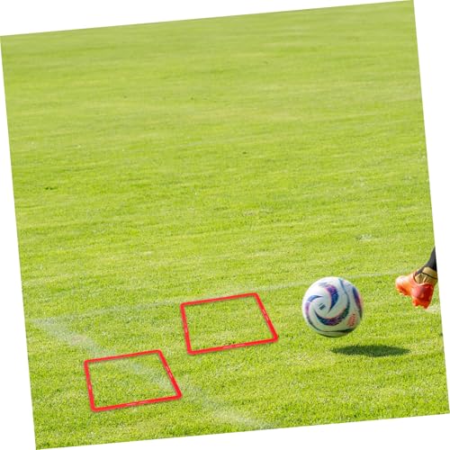 6pcs Portable Football Training Agility Rings Multi Function Speed Exercise Equipment for Soccer Training Lawn Drills and Player Flexibility