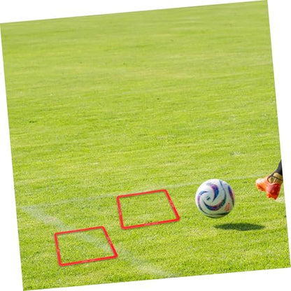 6pcs Portable Football Training Agility Rings Multi Function Speed Exercise Equipment for Soccer Training Lawn Drills and Player Flexibility
