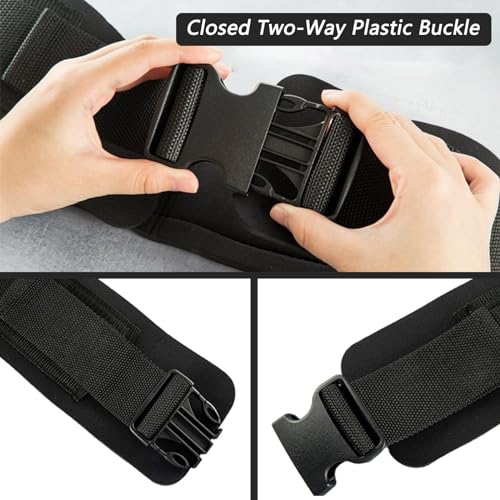 Adjustable Waist Belt Soft Neoprene Padded Belt with 2 Movable Rings for Cable Machines Fitness Exercise Speed Agility Resistance Training