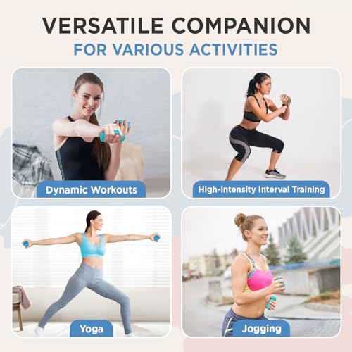Exercise & Fitness Dumbbells - color: Blue, size: 3.75 inches x 2.75 inches