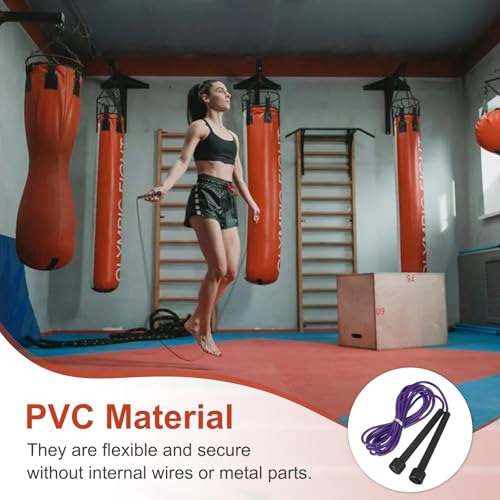 PATIKIL Jump Rope PVC, Adjustable Speed Skipping Rope Tangle-Free Exercise Equipment for Workout Women Men Outdoor Training Home Fitness