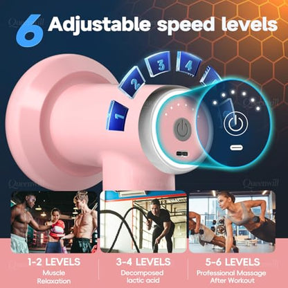 Anti Cellulite Massage Tool, Body Sculpting Machine for Women, Lymphatic Drainage Device with Lipo Roller, Handheld Home Use for Belly Fat, Stomach, Thighs & Buttocks Sculpting (Pink)