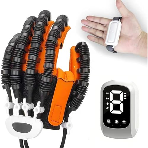 Rehabilitation Gloves, Robot Hand, Finger Rehabilitation Glove for Hand Exerciser, Trainer Robot Glove, Robotic Gloves for Stroke Hemiplegia Fingers Strength Training Device (Right, XL) - color: Right, size: XL