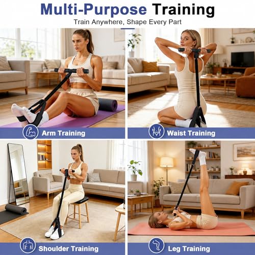 6-Tube Elastic Yoga Pedal Puller Resistance Band
