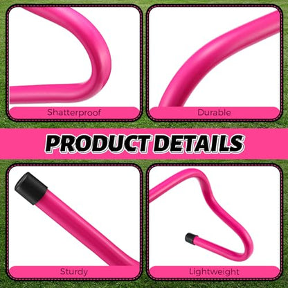 Wettarn 12 Pcs 9" Speed Training Agility Hurdles for Athletes Reliable Training Hurdle Plyometric All Purpose Practice Equipment for Soccer Basketball Football - color: Rose red