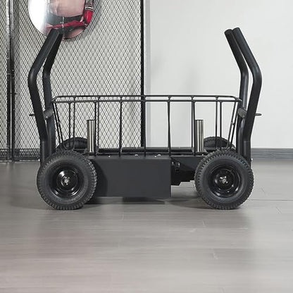 Wheeled Fitness Sled for Track Training Adjustable 8-Resistance Tank Sled Gym Weighted Sled Resistance Band