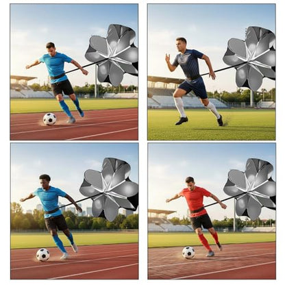 Running Speed Training, 56 inch Speed Drills Resistance Parachute Running Sprint Chute Soccer Football Sport Speed Training