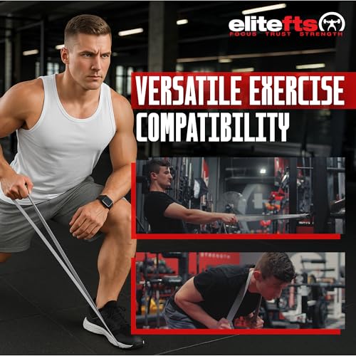EliteFTS Pro Resistance Band - Boost Core Stability and Flexibility with This Portable, Joint-Friendly Tool - size: Pair, style: PRO AVERAGE RESISTANCE BAND