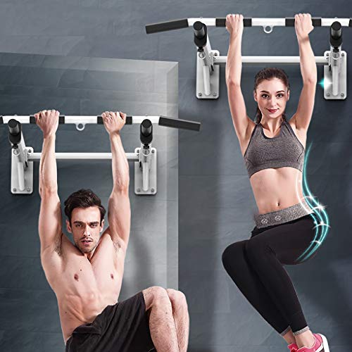 Wall Mounted Pull up Bar Multi-Grip Chin-up Station Home Gym Exercise Workout Equipment Strength Training Fitness Equipment Supports 600lbs (Size : Pull up bar B) - size: Pull up bar B