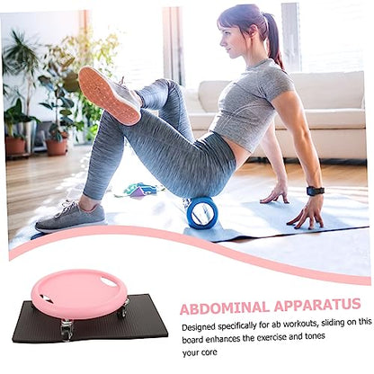 Toddmomy Sliding Fitness Discs with Knee Cushion Multi-functional Ab Exercise Equipment for Home Workouts Durable Quiet Design for Core Strength Training and Full Body Exercises