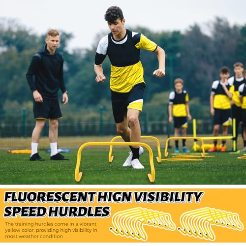 20 Pcs 9" Speed Training Agility Hurdles for Athletes Training Hurdles Reliable Training Hurdle Plyometric and All Purpose Hurdles Training Equipment for Soccer Basketball Football