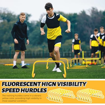 Wettarn 20 Pcs 9" Speed Training Agility Hurdles for Athletes Training Hurdles Reliable Training Hurdle Plyometric and All Purpose Hurdles Training Equipment for Soccer Basketball Football