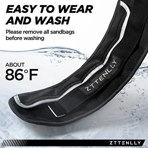 Adjustable Ankle Weights 1-5/10/15/20LBS Pair with Carry Bag - Breathable Fabrics, Reflective Trim - Strength Training Leg Wrist Arm Ankle Walking Weights Sets for Women Men Kids - color: Black, size: 5 lbs Pair (2.5 lbs Each)