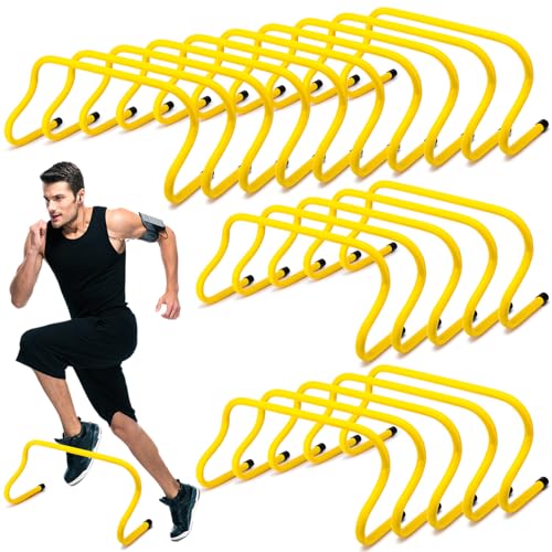 Wettarn 20 Pcs 9" Speed Training Agility Hurdles for Athletes Training Hurdles Reliable Training Hurdle Plyometric and All Purpose Hurdles Training Equipment for Soccer Basketball Football