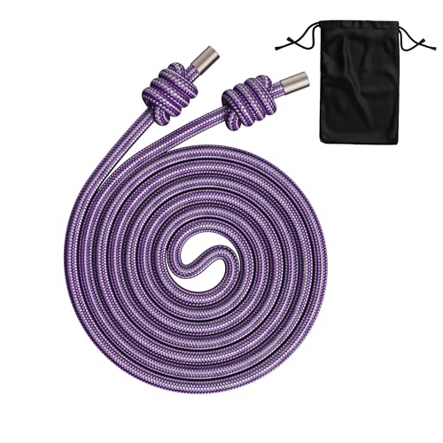 Flow Rope Exercise Jump Rope – 1.5lb Weighted Flow Jump Rope for Cardio, Boxing, HIIT & Upper Body Fitness – Adjustable Double Woven Workout Rope for Women, Beginners – Indoor & Outdoor Use