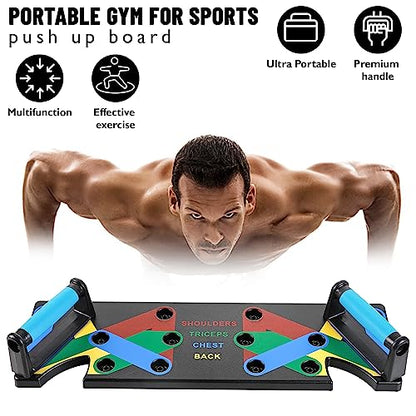 Pushup Board 15 in 1 | Perfect Push Up Board | Push Up Bar Handles | Multi-Functional Pushup Board Fitness Floor | Strength Training Equipment | Home Workout Equipment | Perfect Choice for Daily Gifts
