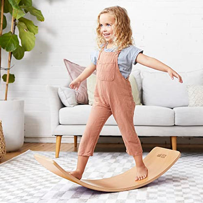 ECR4Kids Balance Board, Montessori Toy, Natural - color: Natural