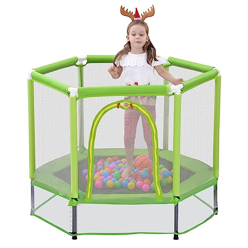 Trampoline, Portable Foldable Trampoline in-Home Mini Rebounder with Adjustable Handle, Exercise Trampoline for Adults, 40" Max Load 330lbs (Green)