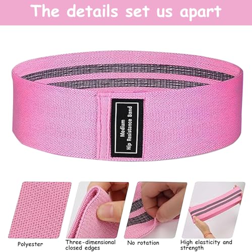 Resistance Bands for Working Out, Resistance Bands, 3 Set of Stretch Exercise Workout Bands for Booty Legs, Booty Band for Yoga Starter Set, Pilates, Working Out Hip Thigh Glute Bands Set