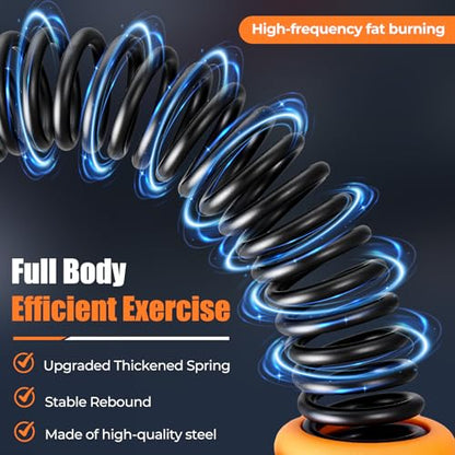 Cordless Battle Ropes with Adjustable Weighted Ropeless Battle Rope for Home Gym Exercise, Portable Workout Equipment for Strength Training & Cardio Fitness for Women & Men
