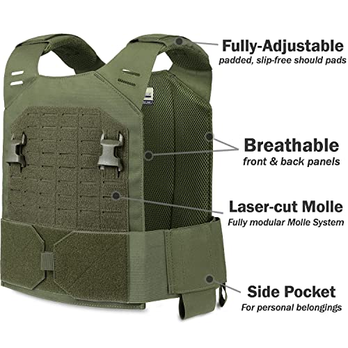 EVERLIT Adjustable Weighted Vest 14 Lbs/ 20 Lbs, Weight Included, for Body Weight Training Fitness Workout Running for Men Women