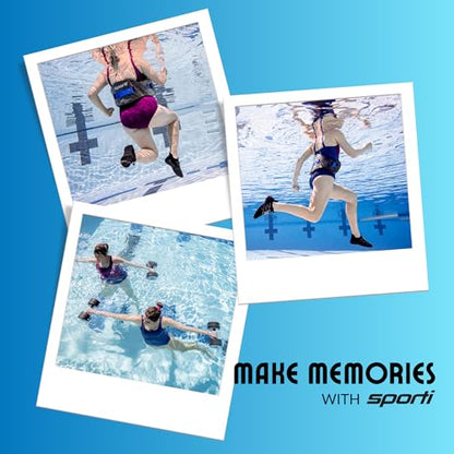 Sporti Fitness Wrist Weights - Water Weights for Aqua Belt Pool Exercise, Comfortable Fit - color: Wrist Weight - Red - 1lb