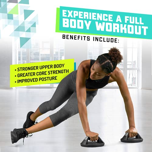 Elite Sportz Push Up Bars - You Will Feel Less Wrist Pain Than When Doing Normal Pushups. Very Sturdy and Won’t Slide Around