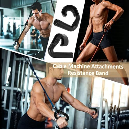 4 Pcs Neutral Grip Pull up Handles, 2 Pcs 45° Cross Grips Pull up Bar, 2 Pcs Angles 90 Grips, Black Non-Slip Ergonomic Exercise Machine Attachments for Grip Strength